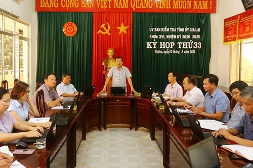 Ủy ban Kiểm tra tỉnh Gia Lai kỷ luật một loạt cán bộ Công an, nguyên lãnh đạo sở