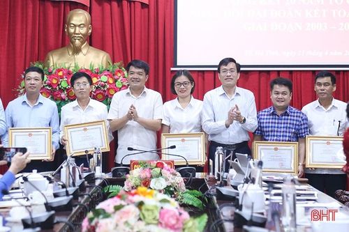 Các địa phương Hà Tĩnh sôi nổi tổng kết 20 năm Ngày hội Đại đoàn kết