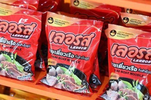 Lào cấm nhập khẩu mì ăn liền Lerros Instant Boat Noodles của Thái Lan
