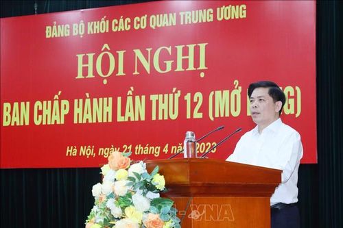 Hội nghị Ban Chấp hành Đảng bộ Khối các cơ quan Trung ương lần thứ 12