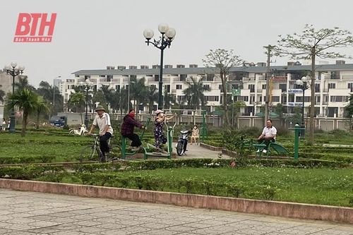 Lắp đặt các thiết bị thể thao ngoài trời - mang lại sức khỏe cho người dân