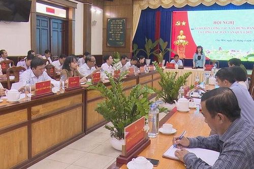 Huyện ủy Chợ Mới giao tổ chức giao ban công tác xây dựng Đảng và dân vận