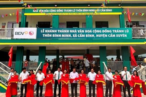 Hà Tĩnh khánh thành 3 nhà văn hóa cộng đồng tránh lũ