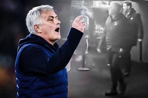 Khoảnh khắc Mourinho mỉa mai HLV đối thủ trong đường hầm