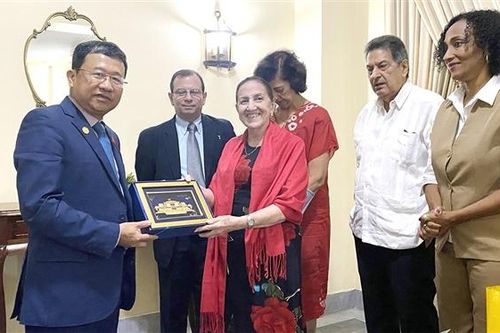Chủ nhiệm Ủy ban Đối ngoại Vũ Hải Hà tiếp Hội Hữu nghị Cuba - Việt Nam và Viện Cuba hữu nghị với các dân tộc
