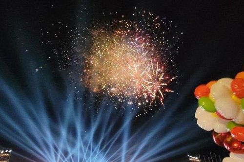 Màn bắn pháo hoa rực rỡ tại lễ Khai trương du lịch biển Hà Tĩnh