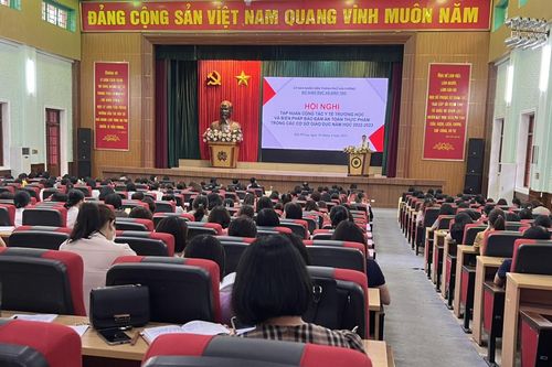 Tập huấn công tác y tế trường học tại Hải Phòng