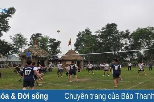 Nhân Lễ hội đền thờ Lê Hoàn năm 2023: Hấp dẫn giải bóng chuyền da nam