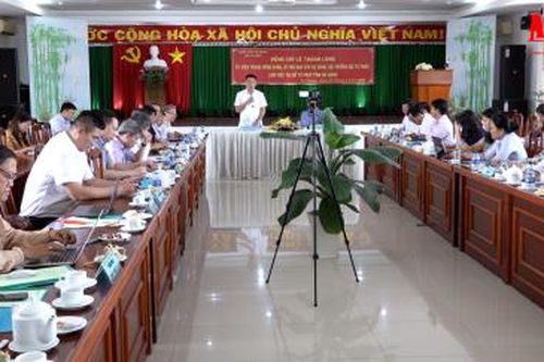 Bộ trưởng Bộ Tư pháp Lê Thành Long làm việc với Sở Tư pháp An Giang