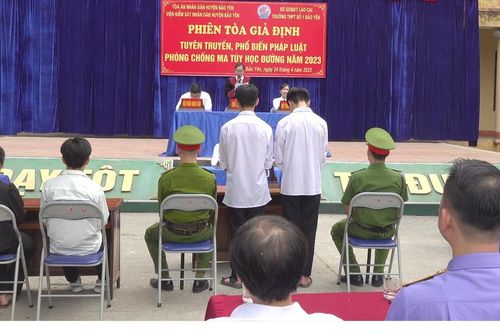Bảo Yên: Hơn 1000 học sinh dự phiên tòa giả định về phòng, chống ma túy