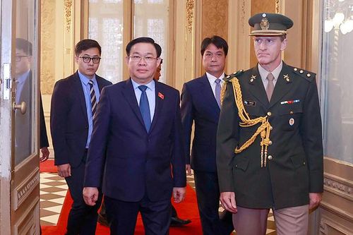 Chủ tịch Quốc hội Vương Đình Huệ hội kiến Tổng thống Argentina Alberto Fernandez