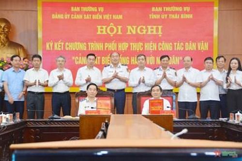 Đẩy mạnh thực hiện công tác dân vận 'Cảnh sát biển đồng hành với ngư dân' tại Thái Bình