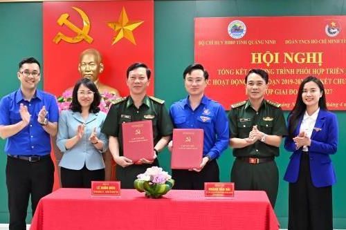 Quảng Ninh: Bộ Chỉ huy BĐBP tỉnh và Tỉnh Đoàn ký kết Chương trình phối hợp giai đoạn 2023-2027