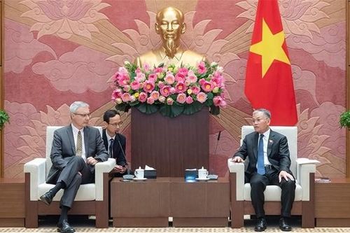 Phó Chủ nhiệm Ủy ban Đối ngoại Đôn Tuấn Phong tiếp Đại sứ Pháp