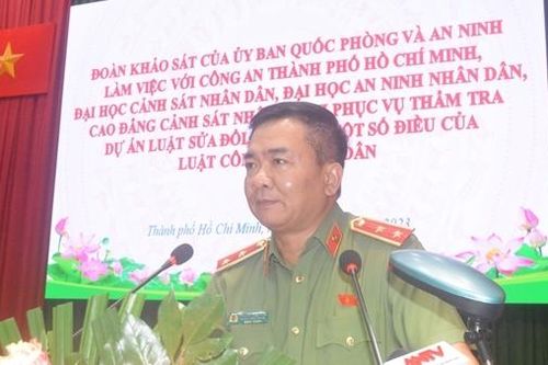 Ủy ban Quốc phòng và An ninh của Quốc hội làm việc với Công an TP Hồ Chí Minh và các trường CAND