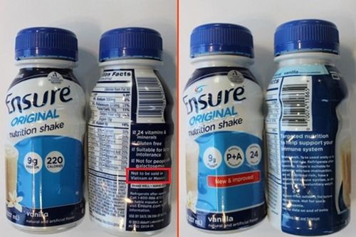Sữa Ensure có dòng chữ 'Not to be sold in Vietnam' có mặt ở Việt Nam: Là sản phẩm nhập lậu?