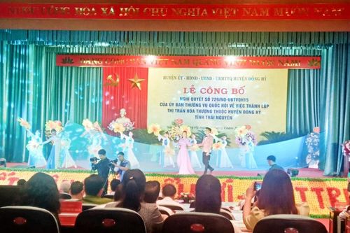 Thành lập thị trấn Hóa Thượng, tỉnh Thái Nguyên