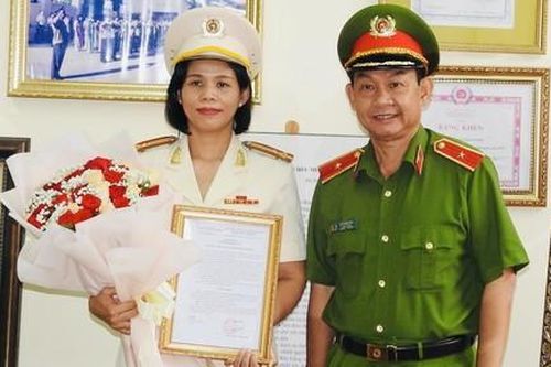 Điều động Thượng tá Cao Thị Hồng Tươi giữ chức Phó Ban Chuyên đề Công an TPHCM