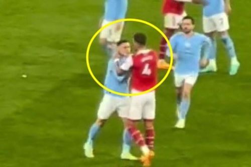Haaland nổi cáu với hậu vệ Arsenal