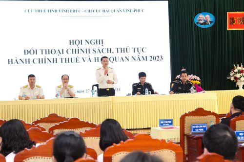 Đối thoại về chính sách thuế và hải quan với các doanh nghiệp Vĩnh Phúc