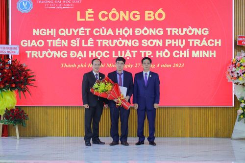 Trường ĐH Luật TPHCM có người phụ trách mới