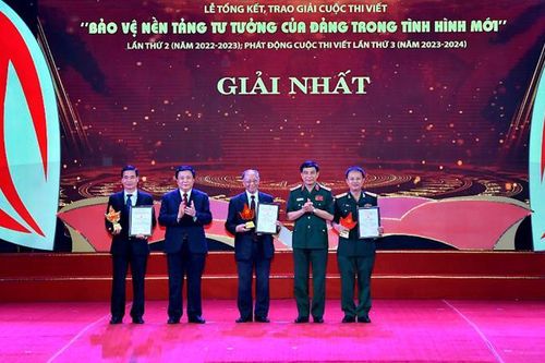 Trao giải Cuộc thi viết 'Bảo vệ nền tảng tư tưởng của Đảng trong tình hình mới' lần thứ 2