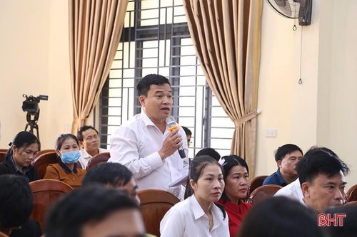 Cử tri huyện Đức Thọ đề nghị quản lý chặt về đầu cơ bất động sản
