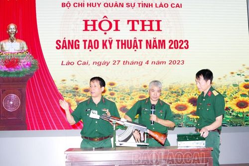 Bộ CHQS tỉnh tổ chức Hội thi sáng tạo kỹ thuật năm 2023