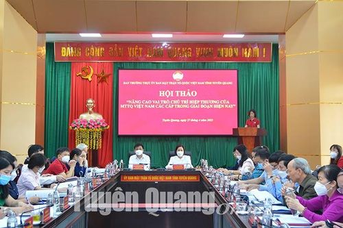 Nâng cao vai trò chủ trì, hiệp thương của MTTQ các cấp
