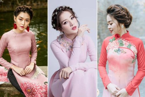 Những kiểu tóc mặc áo dài truyền thống cực xinh cho chị em