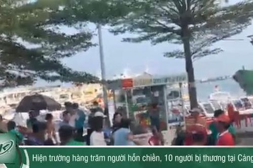 Hiện trường hỗn loạn vụ 300 người tập trung tại cảng An Thới hỗn chiến, 10 người bị thương