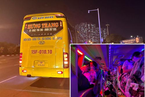 'Nhồi' gần gấp đôi số lượng cho phép, xe đường dài để khách về quê nghỉ lễ nằm la liệt trên sàn