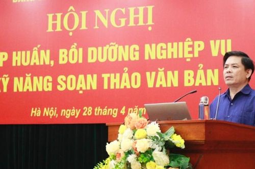 Đảng ủy Khối các cơ quan Trung ương tổ chức bồi dưỡng nghiệp vụ văn phòng cấp ủy
