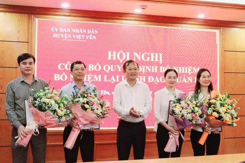 Huyện Việt Yên (Bắc Giang) điều động, bổ nhiệm nhiều cán bộ