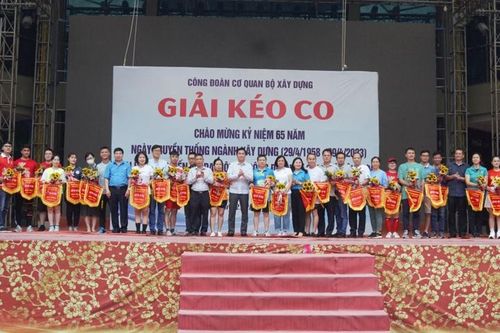 Hơn 600 vận động viên tham gia Giải kéo co cơ quan Bộ Xây dựng năm 2023