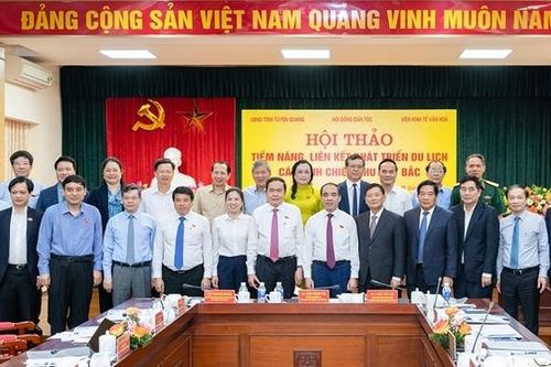 Phó Chủ tịch Thường trực Quốc hội Trần Thanh Mẫn dự Hội thảo Tiềm năng, liên kết phát triển du lịch các tỉnh chiến khu Việt Bắc