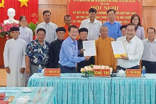 Cà Mau: Các tôn giáo tham gia bảo vệ môi trường và thích ứng với BĐKH