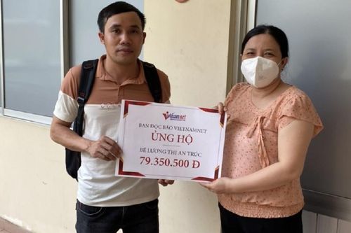 Nhờ bạn đọc VietNamNet, bé Lương Thị An Trúc đã đủ tiền xạ trị