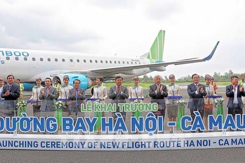 Đường bay thẳng giữa Hà Nội và Cà Mau chính thức đưa vào khai thác