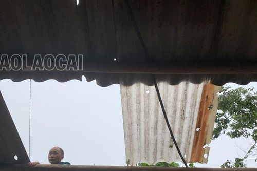Hơn 100 căn nhà bị hư hại do mưa đá tại Mường Khương