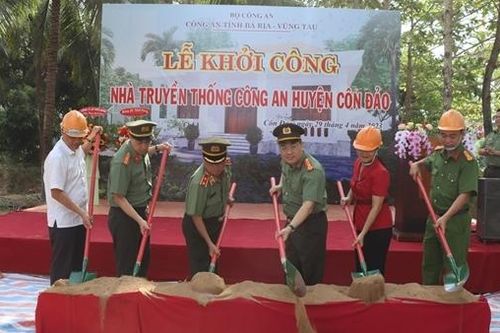 Khởi công xây dựng Nhà truyền thống Công an huyện Côn Đảo