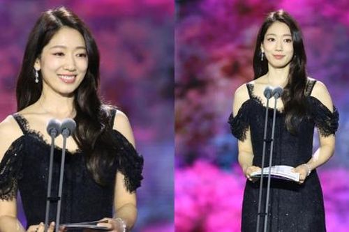 Park Shin Hye xuất hiện chớp nhoáng sau sinh con tại Baeksang 2023