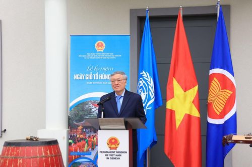 Chánh án Nguyễn Hòa Bình dự Lễ kỷ niệm ngày Giỗ Quốc Tổ Hùng Vương tại Geneva