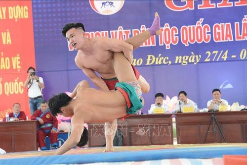 Hà Nội nhất toàn đoàn tại Giải Vô địch Vật dân tộc Quốc gia năm 2023