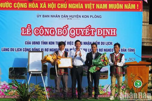 Kon Tum: Ra mắt làng du lịch cộng đồng thứ hai tại huyện Kon Plông