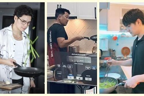 Chồng trẻ Ngô Thanh Vân và loạt sao tự tay nấu ăn cho vợ