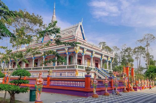 Ngắm những ngôi chùa có kiến trúc độc đáo của người Khmer tại Sóc Trăng