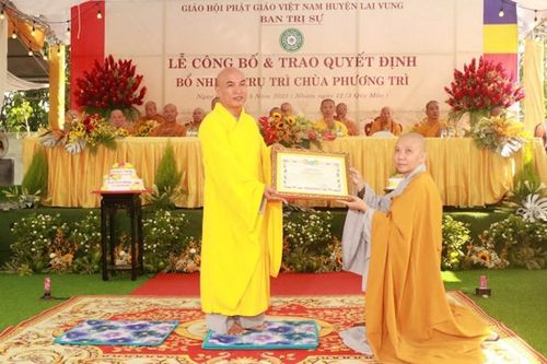 Đồng Tháp: Ni sư Thích nữ Huệ Tịnh đảm nhận trụ trì chùa Phương Trì