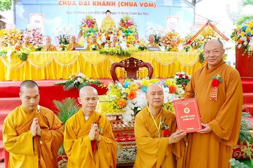 Thanh Hóa: Lễ trao quyết định bổ nhiệm trụ trì chùa Đại Khánh
