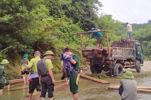 Hà Tĩnh: Thu giữ lượng lớn gỗ lậu tập kết dưới lòng suối Rào Giàng